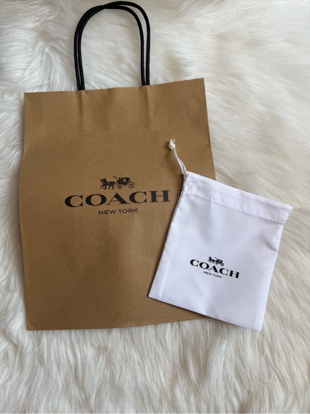 Coach Jewelry Dust Bag Storage Pouch Mini 4.5”x5”